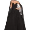 Formal Gowns Johnathan Kayne - 8200 Deep Sweetheart Ballgown With Beaded Cape
