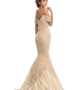 Johnathan Kayne - 8211 Crystal Adorned Off Shoulder Mermaid Gown 5 Johnathan Kayne - 8211 Crystal Adorned Off Shoulder Mermaid Gown
