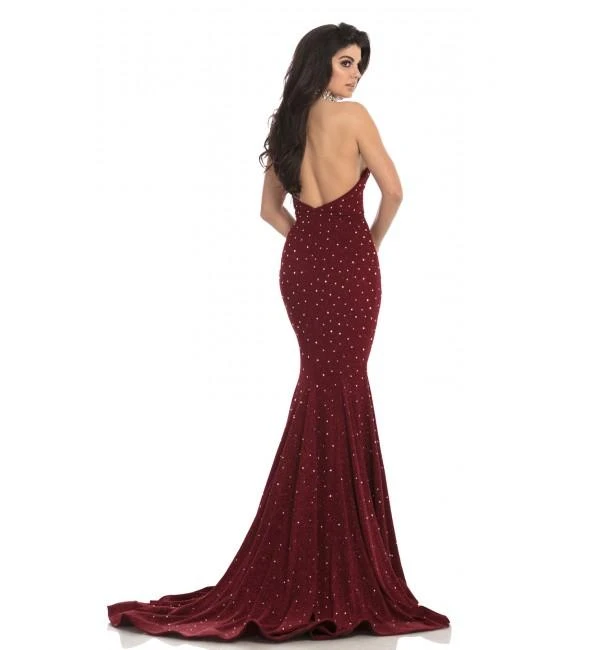Johnathan Kayne - 8235 Bedazzled High Halter Mermaid Gown Formal Gowns 4 Johnathan Kayne - 8235 Bedazzled High Halter Mermaid Gown Formal Gowns