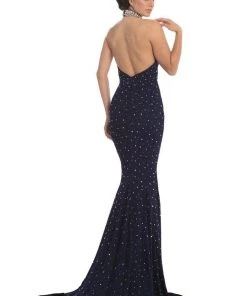 Johnathan Kayne - 8235 Bedazzled High Halter Mermaid Gown Formal Gowns 12 Johnathan Kayne - 8235 Bedazzled High Halter Mermaid Gown Formal Gowns