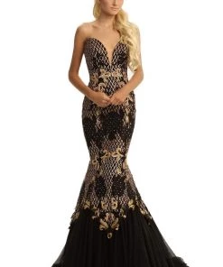 Johnathan Kayne - 9001 Dramatically Embellished Strapless Mermaid Gown Formal Gowns 12 Johnathan Kayne - 9001 Dramatically Embellished Strapless Mermaid Gown Formal Gowns