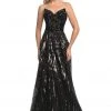 Formal Gowns Johnathan Kayne - 9014 Strapless V-Neck Sequined A-Line Gown 1 Formal Gowns Johnathan Kayne - 9014 Strapless V-Neck Sequined A-Line Gown