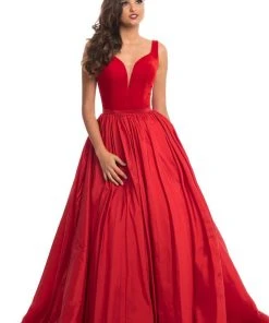Johnathan Kayne - 9016 Plunging Illusion Sweetheart Velvet Gown 12 Johnathan Kayne - 9016 Plunging Illusion Sweetheart Velvet Gown