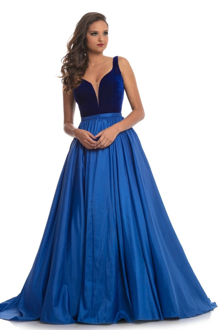 Johnathan Kayne - 9016 Plunging Illusion Sweetheart Velvet Gown 3 Johnathan Kayne - 9016 Plunging Illusion Sweetheart Velvet Gown