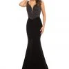Johnathan Kayne - 9019 Fully Studded Bodice Velvet Mermaid Gown 1 Johnathan Kayne - 9019 Fully Studded Bodice Velvet Mermaid Gown
