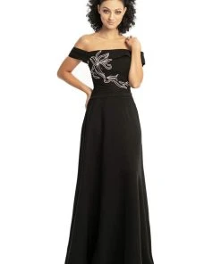 Johnathan Kayne - 9023 Versatile Beaded Off Shoulder Jumpsuit Formal Gowns