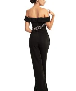 Johnathan Kayne - 9023 Versatile Beaded Off Shoulder Jumpsuit Formal Gowns 12 Johnathan Kayne - 9023 Versatile Beaded Off Shoulder Jumpsuit Formal Gowns
