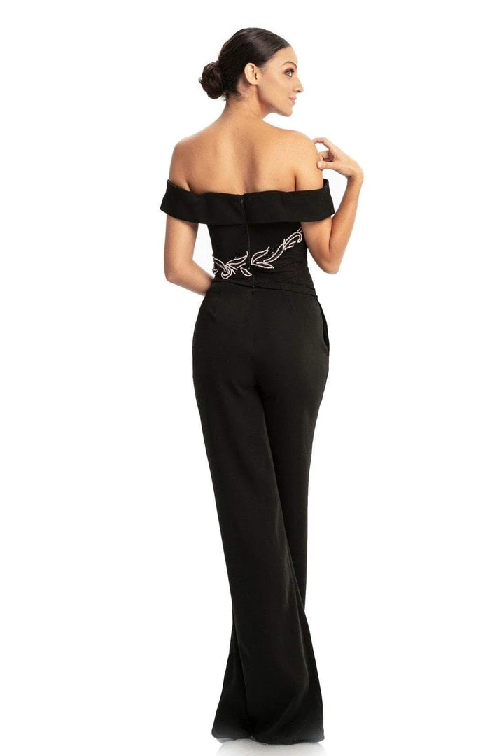 Johnathan Kayne - 9023 Versatile Beaded Off Shoulder Jumpsuit Formal Gowns 6 Johnathan Kayne - 9023 Versatile Beaded Off Shoulder Jumpsuit Formal Gowns