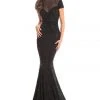 Johnathan Kayne - 9045 Embellished Lace High Neck Mermaid Dress Formal Gowns 2 Johnathan Kayne - 9045 Embellished Lace High Neck Mermaid Dress Formal Gowns