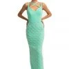 Johnathan Kayne - 9064 Beaded Sheath Dress With Back Slit 1 Johnathan Kayne - 9064 Beaded Sheath Dress With Back Slit