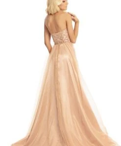 Formal Gowns Johnathan Kayne - 9066 Bead Embellished Plunging Halter Ballgown 9 Formal Gowns Johnathan Kayne - 9066 Bead Embellished Plunging Halter Ballgown