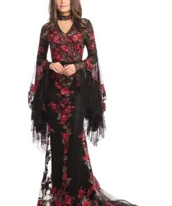 Johnathan Kayne - 9070 Floral Embroidered High Neck Evening Gown Formal Gowns 8 Johnathan Kayne - 9070 Floral Embroidered High Neck Evening Gown Formal Gowns