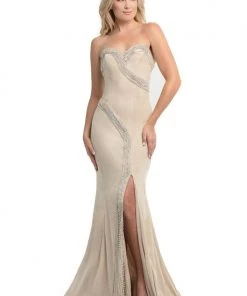 Formal Gowns Johnathan Kayne - 9075 Strapless Embellished Sweetheart Mermaid Dress 10 Formal Gowns Johnathan Kayne - 9075 Strapless Embellished Sweetheart Mermaid Dress