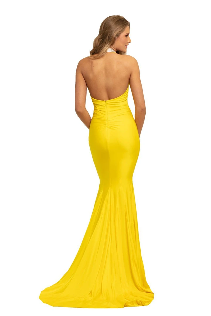 Formal Gowns Johnathan Kayne - 9212 Fitted High Halter Mermaid Evening Gown 6 Formal Gowns Johnathan Kayne - 9212 Fitted High Halter Mermaid Evening Gown