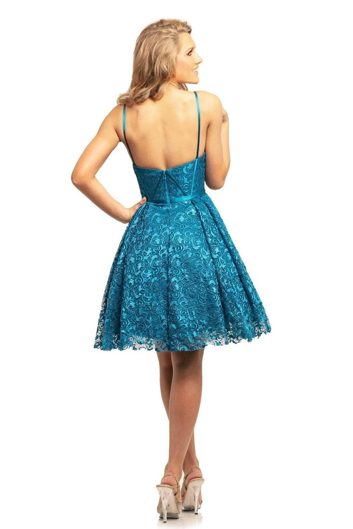 Cocktail Dresses Johnathan Kayne - 9219 Lace And Satin Sweetheart A-line Dress 4 Cocktail Dresses Johnathan Kayne - 9219 Lace And Satin Sweetheart A-line Dress