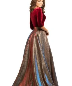 Johnathan Kayne - 9229 Scoop Neck Jumpsuit With Overskirt 9 Johnathan Kayne - 9229 Scoop Neck Jumpsuit With Overskirt