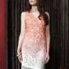 Jolibel - 117013 V Neck Lace Sheath Dress 2 Jolibel - 117013 V Neck Lace Sheath Dress