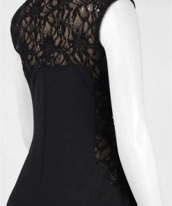 Cocktail Dresses Jolibel - 216002 Lace Cap Sleeves Ruched Dress 5 Cocktail Dresses Jolibel - 216002 Lace Cap Sleeves Ruched Dress