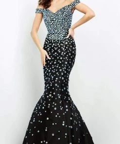 Formal Gowns Jovani - 00699 Beaded Off Shoulder Mermaid Gown 8 Formal Gowns Jovani - 00699 Beaded Off Shoulder Mermaid Gown