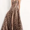 Jovani - 04697 Strapless Animal Print Corset Gown Formal Gowns 1 Jovani - 04697 Strapless Animal Print Corset Gown Formal Gowns