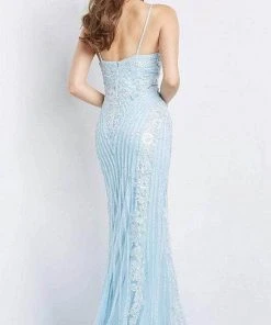 Jovani - 05752 Beaded Plunging V-Neck Mermaid Gown Formal Gowns 11 Jovani - 05752 Beaded Plunging V-Neck Mermaid Gown Formal Gowns
