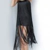 Cocktail Dresses Jovani - 3342 Fringe Semi-Sweetheart Romper Dress