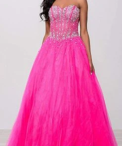 Formal Gowns Jovani - 47131 Sweetheart Embellished Tulle Ballgown 10 Formal Gowns Jovani - 47131 Sweetheart Embellished Tulle Ballgown
