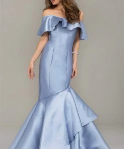 Formal Gowns Jovani - 54504 Off Shoulder Mermaid Gown