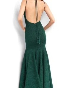 Jovani - 60214 Plunging V-neck Glitter Trumpet Dress Formal Gowns 7 Jovani - 60214 Plunging V-neck Glitter Trumpet Dress Formal Gowns