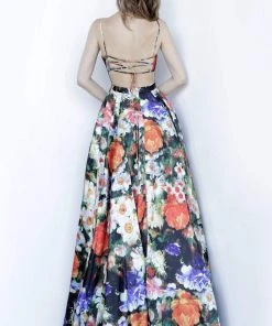 Jovani - 66692 Printed Sweetheart A-line Gown