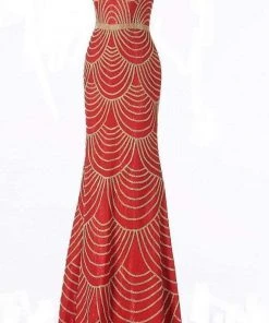 Jovani - 66967 Embellished Plunging Sweetheart Trumpet Dress Formal Gowns 11 Jovani - 66967 Embellished Plunging Sweetheart Trumpet Dress Formal Gowns