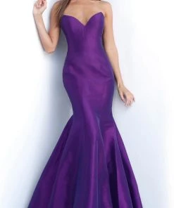 Formal Gowns Jovani - 67412 Strapless Plunging Sweetheart Mermaid Dress With Train