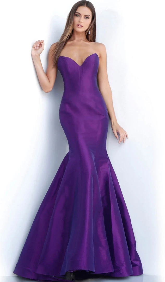 Formal Gowns Jovani - 67412 Strapless Plunging Sweetheart Mermaid Dress With Train 3 Formal Gowns Jovani - 67412 Strapless Plunging Sweetheart Mermaid Dress With Train