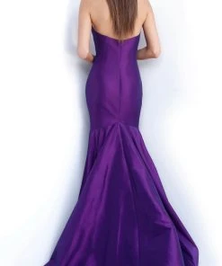 Formal Gowns Jovani - 67412 Strapless Plunging Sweetheart Mermaid Dress With Train 5 Formal Gowns Jovani - 67412 Strapless Plunging Sweetheart Mermaid Dress With Train