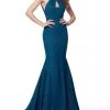 Formal Gowns Jovani - 67702 Halter Neck Backless Glitter Knit Mermaid Gown 1 Formal Gowns Jovani - 67702 Halter Neck Backless Glitter Knit Mermaid Gown
