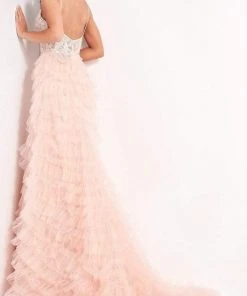 Jovani Bridal - JB2501 Embroidered Tier-Ornate Bridal Dress