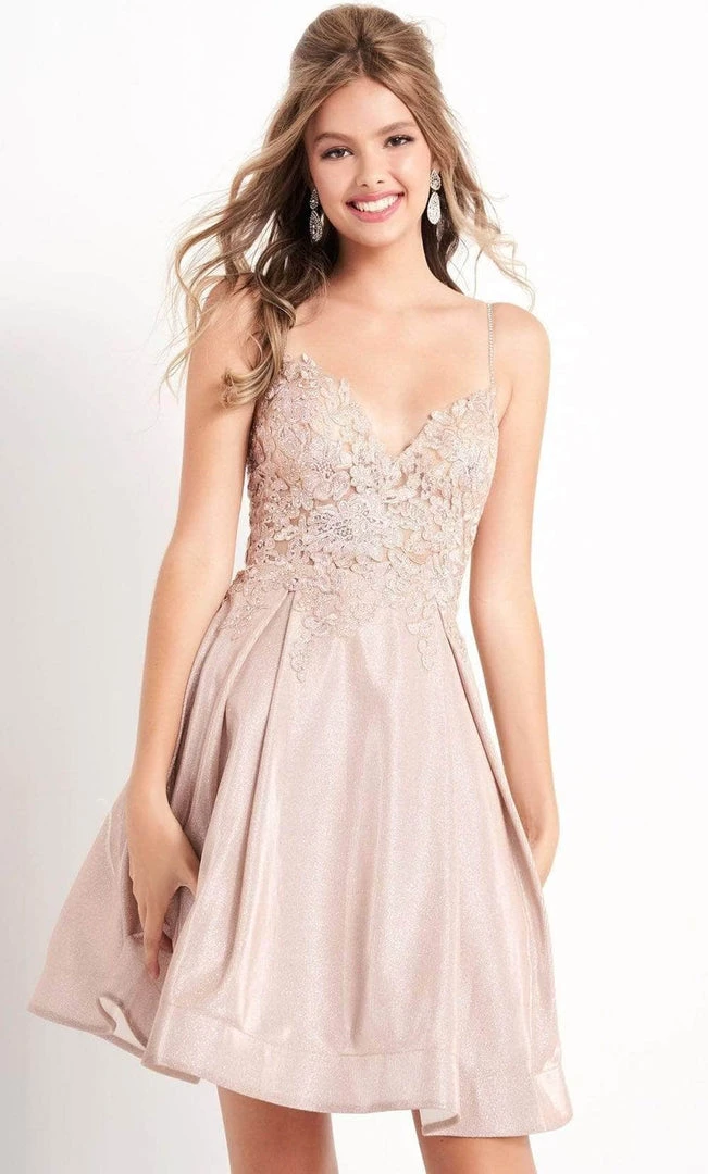 JVN By Jovani Jovani - Embroidered Bodice A-Line Dress JVN04010SC - 1 Pc Nude In Size 0 Available 3 JVN By Jovani Jovani - Embroidered Bodice A-Line Dress JVN04010SC - 1 Pc Nude In Size 0 Available