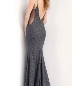 Formal Gowns Jovani - Halter Bodice Glitter Trumpet Dress 64010SC - 1 Pc Blush In Size 4 Available 6 Formal Gowns Jovani - Halter Bodice Glitter Trumpet Dress 64010SC - 1 Pc Blush In Size 4 Available