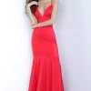 JVN By Jovani Jovani - JVN00964 Plunging V-neck Trumpet Dress 1 JVN By Jovani Jovani - JVN00964 Plunging V-neck Trumpet Dress