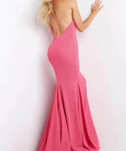 JVN By Jovani Formal Gowns Jovani - JVN04223SC Sleeveless Plunging Halter Neckline Evening Gown - 1 Pc Black In Size 2 Available 5 JVN By Jovani Formal Gowns Jovani - JVN04223SC Sleeveless Plunging Halter Neckline Evening Gown - 1 Pc Black In Size 2 Available