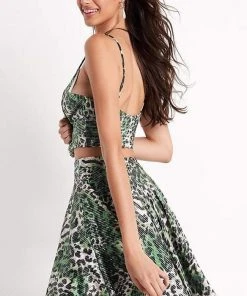 JVN By Jovani Cocktail Dresses Jovani - JVN05817 Sweetheart Print A-Line Dress