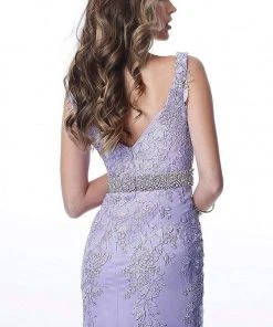 JVN By Jovani Jovani - JVN1102 Lace Applique Off Shoulder Fitted Cocktail Dress Cocktail Dresses