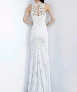 JVN By Jovani Jovani - JVN1289 Illusion Neck Embroidered Tulle Evening Dress Formal Gowns 7 JVN By Jovani Jovani - JVN1289 Illusion Neck Embroidered Tulle Evening Dress Formal Gowns