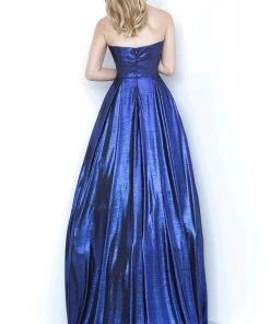 JVN By Jovani Jovani - JVN2392 Banded Strapless Pleated Ballgown Formal Gowns