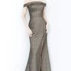 JVN By Jovani Jovani - JVN2557 Off-Shoulder Trumpet Dress With Slit Formal Gowns