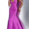 JVN By Jovani Formal Gowns Jovani - JVN62965 Sleeveless V Neck Mermaid Prom Dress