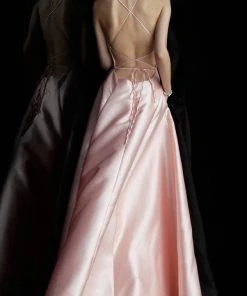 JVN By Jovani Formal Gowns Jovani - JVN63019 Sleeveless Modified Scoop A-line Dress