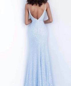 JVN By Jovani Jovani - JVN64010 High Halter Beaded Lace Gown