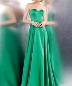 JVN By Jovani Jovani - JVN67753 Strapless Sweetheart Satin Prom Dress