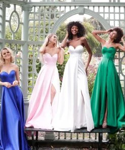 JVN By Jovani Jovani - JVN67753 Strapless Sweetheart Satin Prom Dress 15 JVN By Jovani Jovani - JVN67753 Strapless Sweetheart Satin Prom Dress